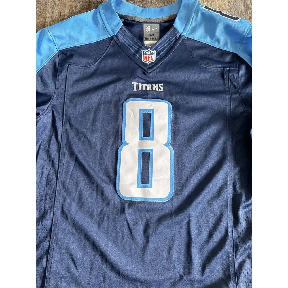 Nike Tennessee Titans Marcus Mariota Jersey Size M Navy Blue NWT